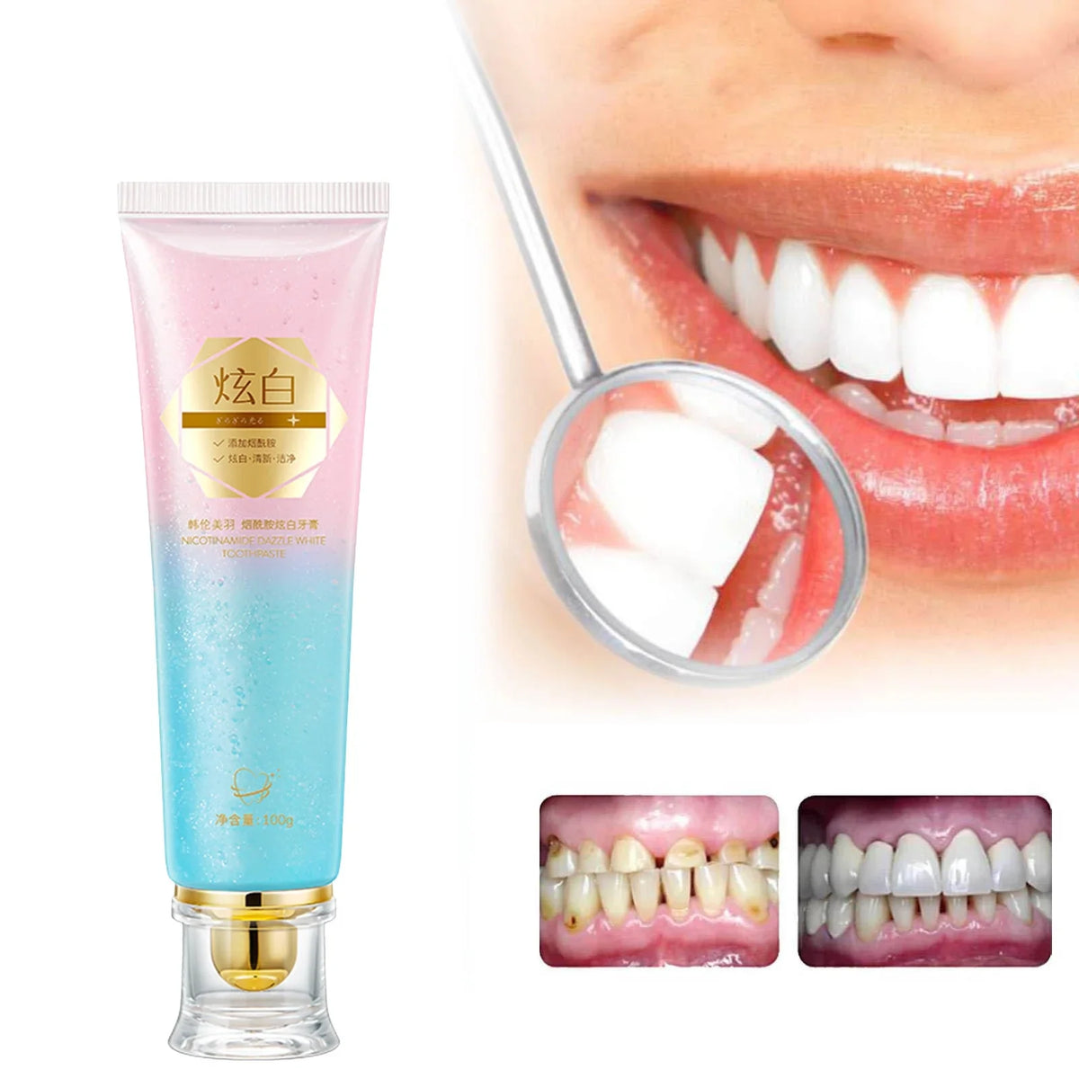 BrightWhite Niacin | Whiten and Protect Your Smile with Niacinamide-Powered Toothpaste