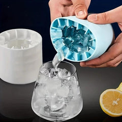 CryoPop Ice Cube Mold | Easy-Pop Silicone Ice Tray, Cylinder-Shaped