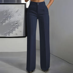 Elysia Wide Leg Pants | High-Waisted, Wrinkle-Resistant, Women’s Palazzo Trousers