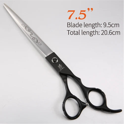 Fenice 7 /7.5/8/ 8.5/ 9 inch Dog Scissors for Dog Grooming Straight Cutting Pet Grooming Shears ножницы Tesoura Non-Slip Handle