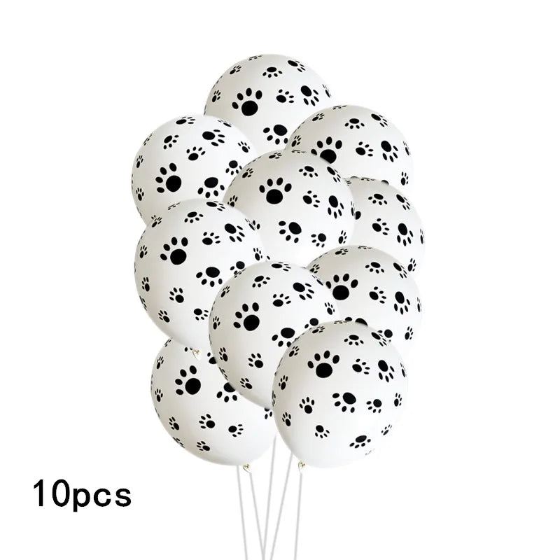 Cat & Dog Birthday Balloon Set with MEOW Foil Letters
