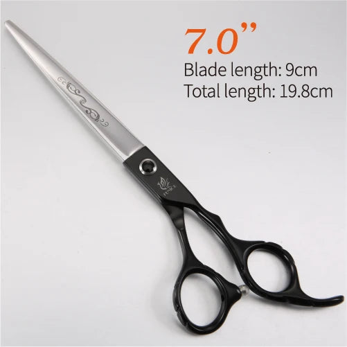 Fenice 7 /7.5/8/ 8.5/ 9 inch Dog Scissors for Dog Grooming Straight Cutting Pet Grooming Shears ножницы Tesoura Non-Slip Handle