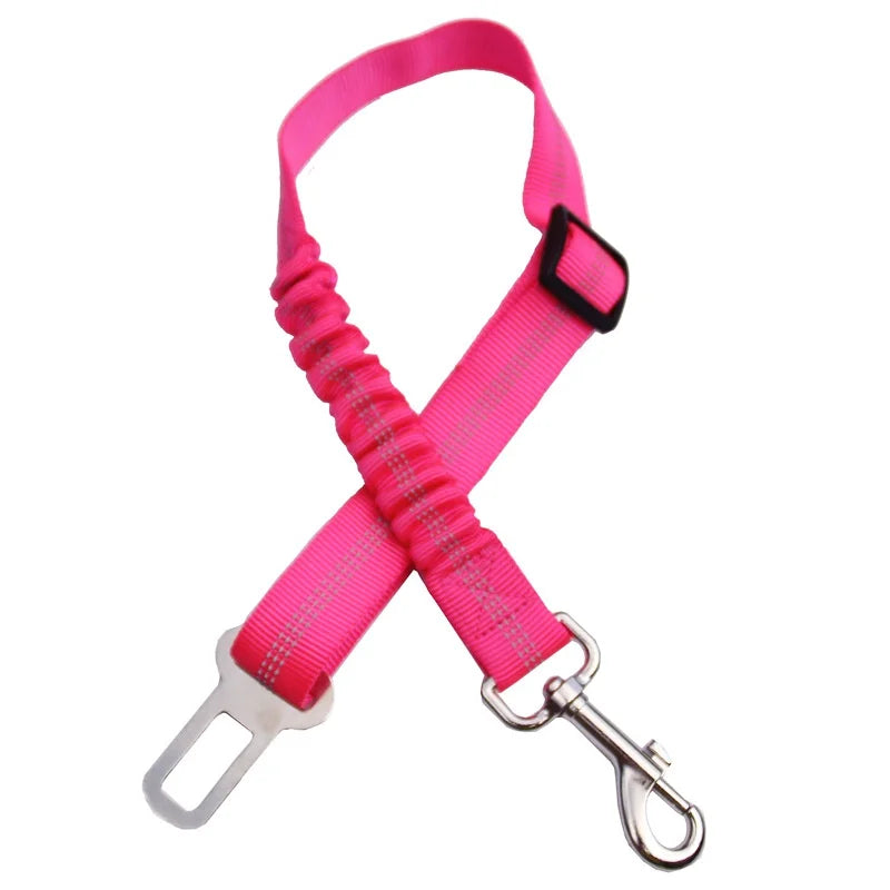 Adjustable Elastic Dog Car Seat Belt Leash for All Breeds