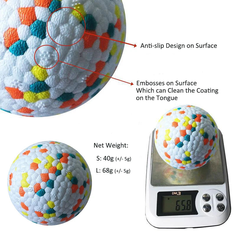 Pet Dog Toy Ball Light Chew Rubber Ball High Elastic Bite Resistance Interactive Throwing Flying Toys for Dogs Pet Accessories