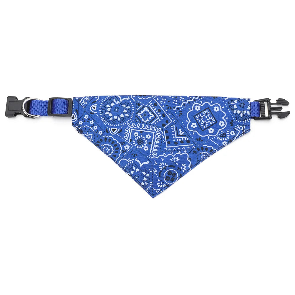 Adjustable Cotton Triangle Bandana for Cats & Small Dogs
