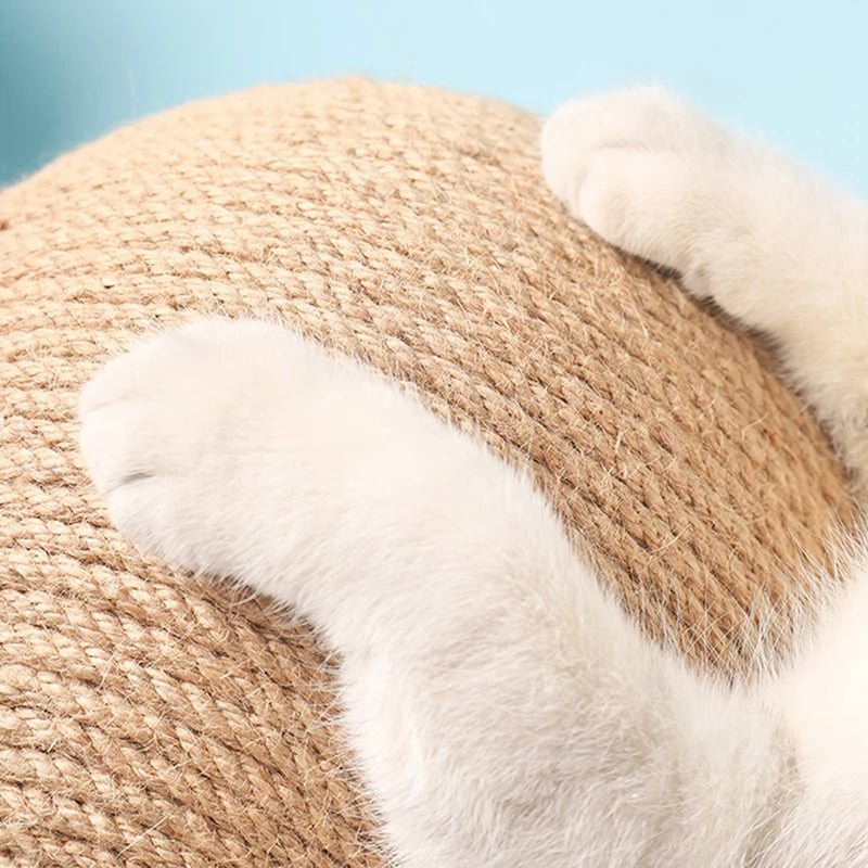 Sisal Rope Scratching Ball Toy for Cats, V or L Type