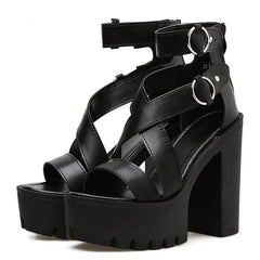 Open Toe High Heels