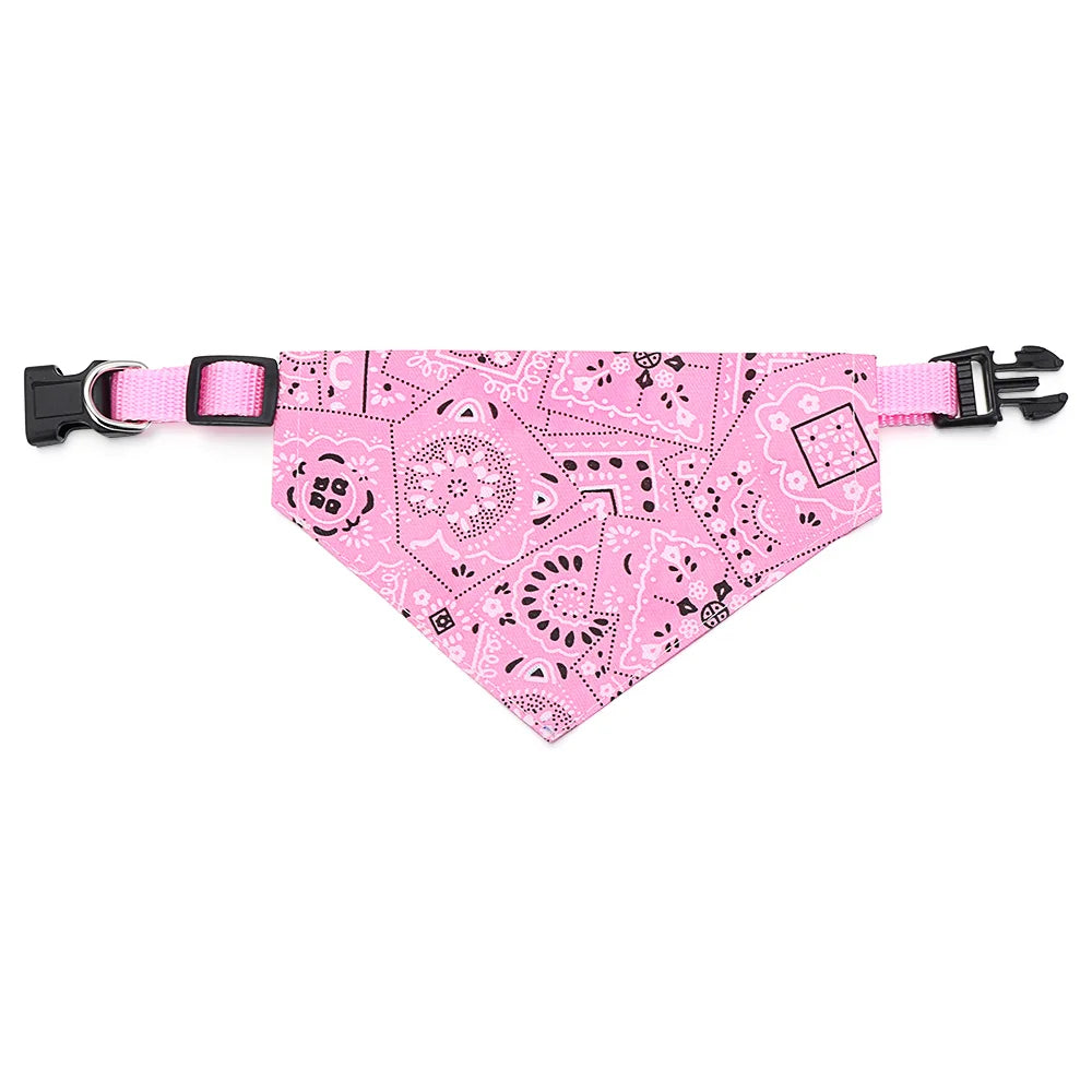 Adjustable Cotton Triangle Bandana for Cats & Small Dogs