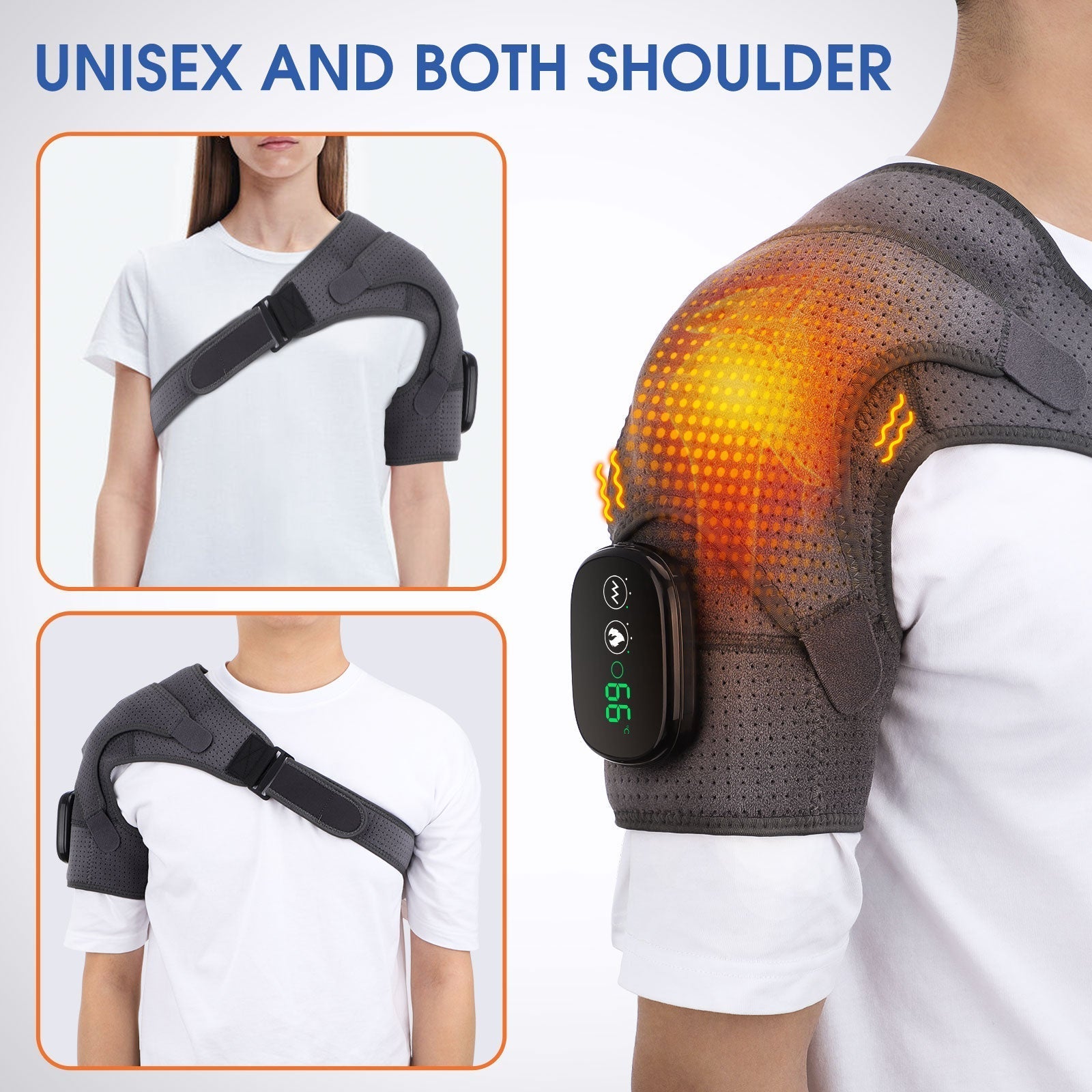 Heating Shoulder Brace Compression with Vibration dylinoshop