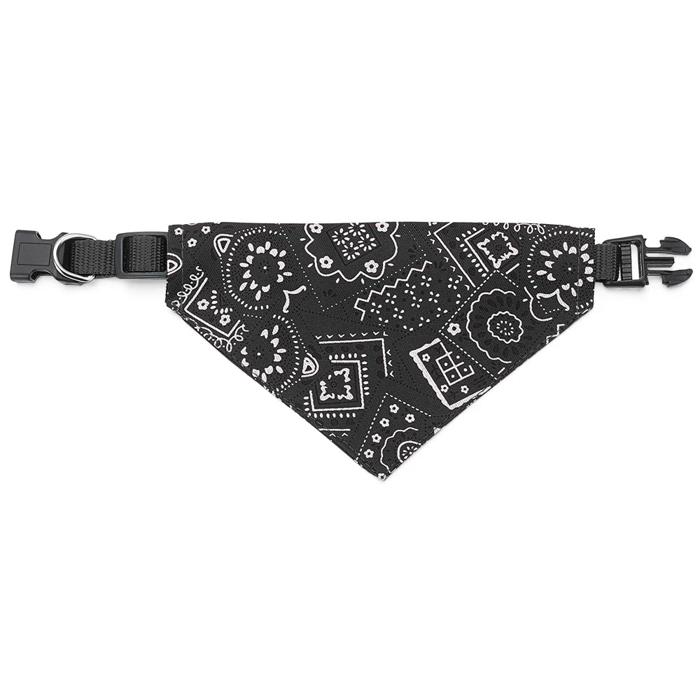 Adjustable Cotton Triangle Bandana for Cats & Small Dogs