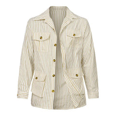 Mason Striped Belted Overcoat