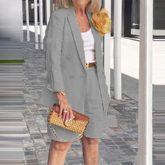 Elegant Blazer & Shorts Set