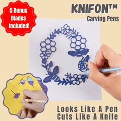 Knifon™ Magic Carving Pens Set Of 5 | Five Bonus Blades Included!