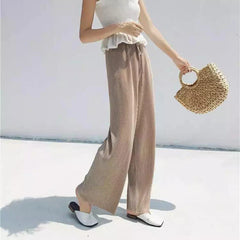 Pleated Wide Leg Pants