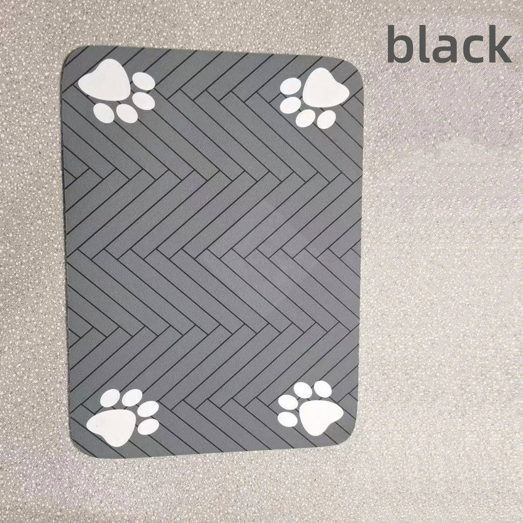 S（Little Kitten）、M、L Absorbent Pet Feeding Mat, Waterproof Placemat for Dog & Cat Food & Water Bowls, Quick-Dry Rubber Backing