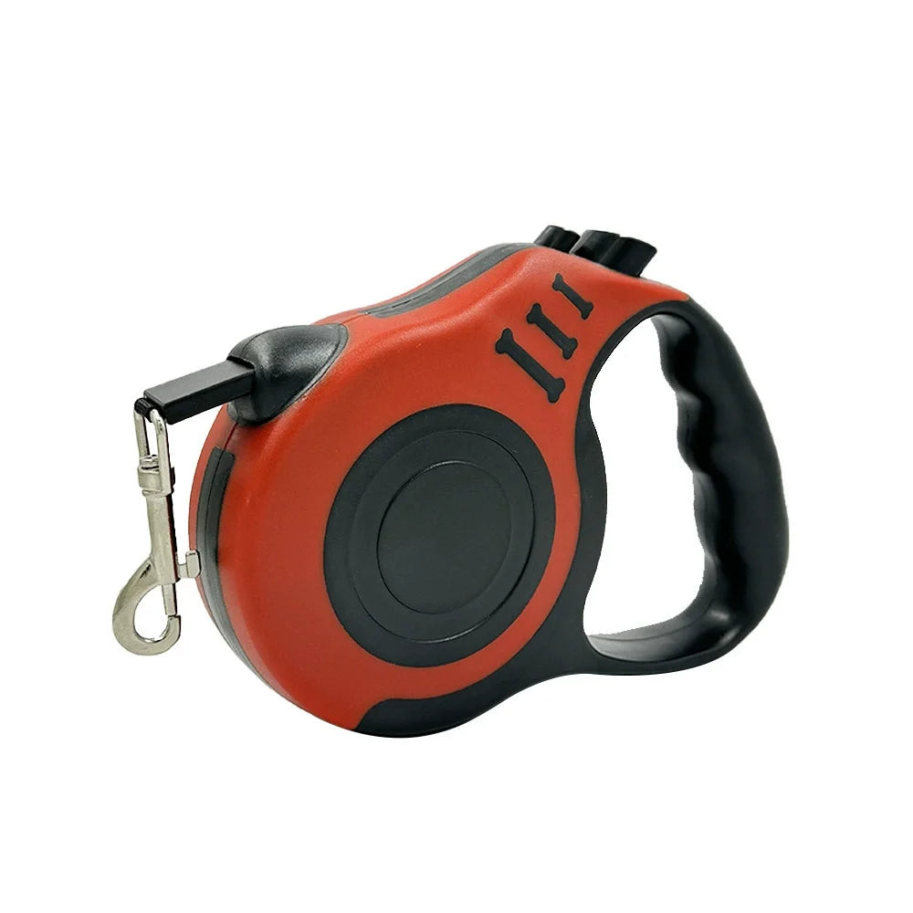 Braided Nylon Retractable Leash for Small & Medium Dogs