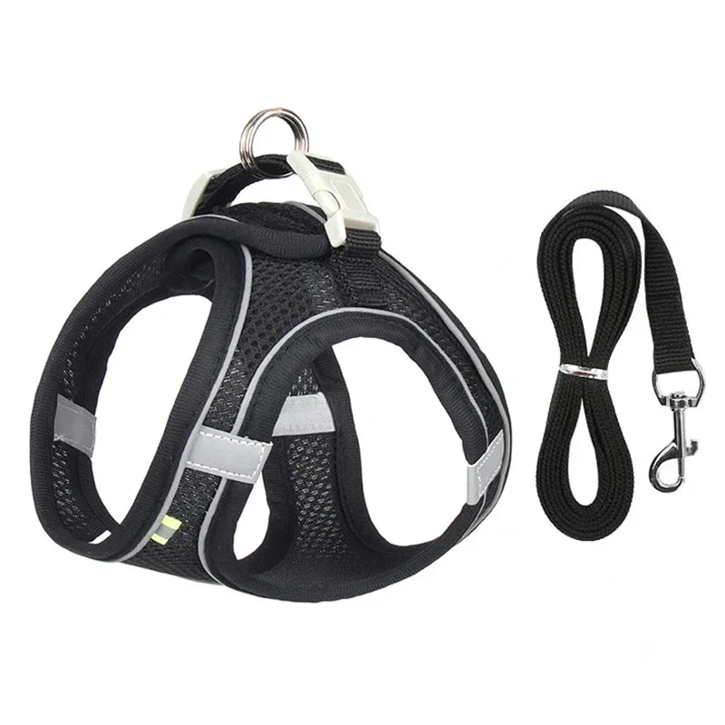 Adjustable Mesh Harness Vest for Small Dogs and Puppies