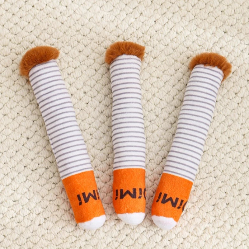 Interactive Plush Dog Toys Creative Cigarette Interactive Funny Dog Toys Plush Chewing Toy Squeak Dog Toy Pet Gifts