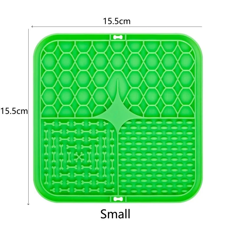 Pet Dog Cat Licking Pad Licking Pad Anti Choking Slow Food Utensils Slow Food Bowl Licking Plate Pet Cat Yogurt Meal Mat