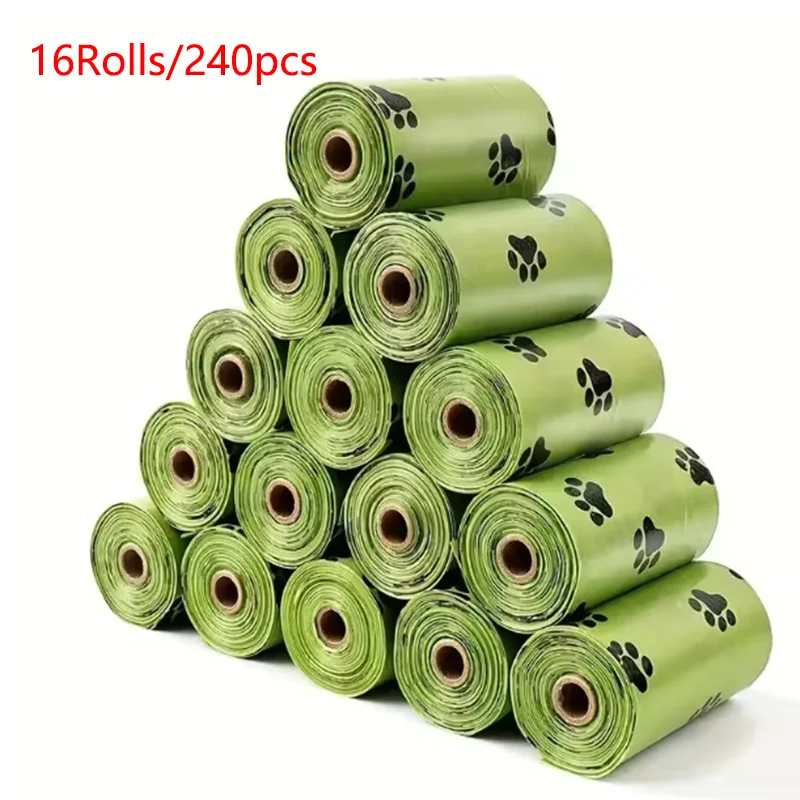 Thick Dog Poop Bags Biodegradable pet garbage bags thickened portable disposable cats dogs poop bags