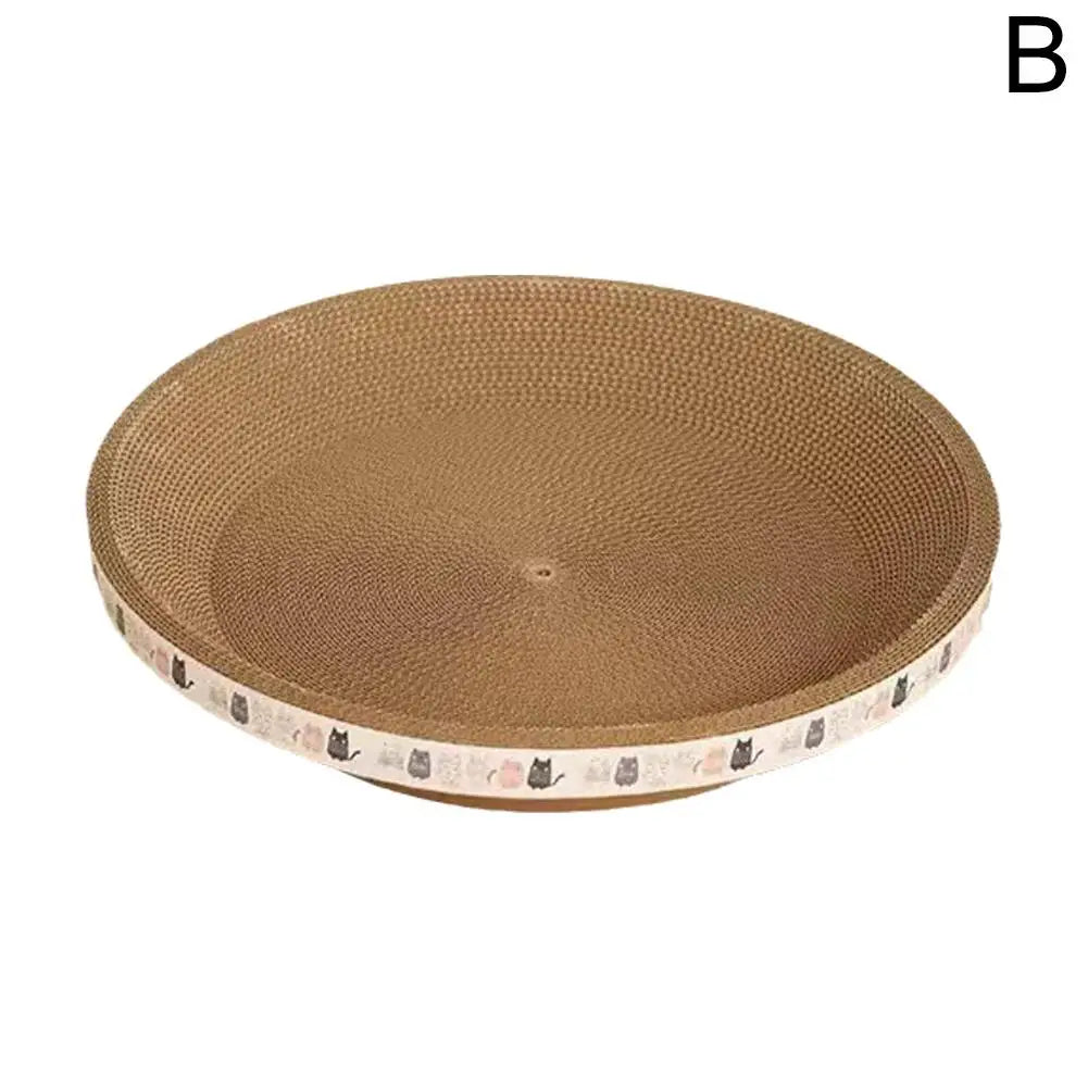 Winter Corrugated Cat Scratcher Cat Scrapers Round Oval Grinding Claw Toys for Cats Wear-Resistant Cat Bed Nest Cat Accessories