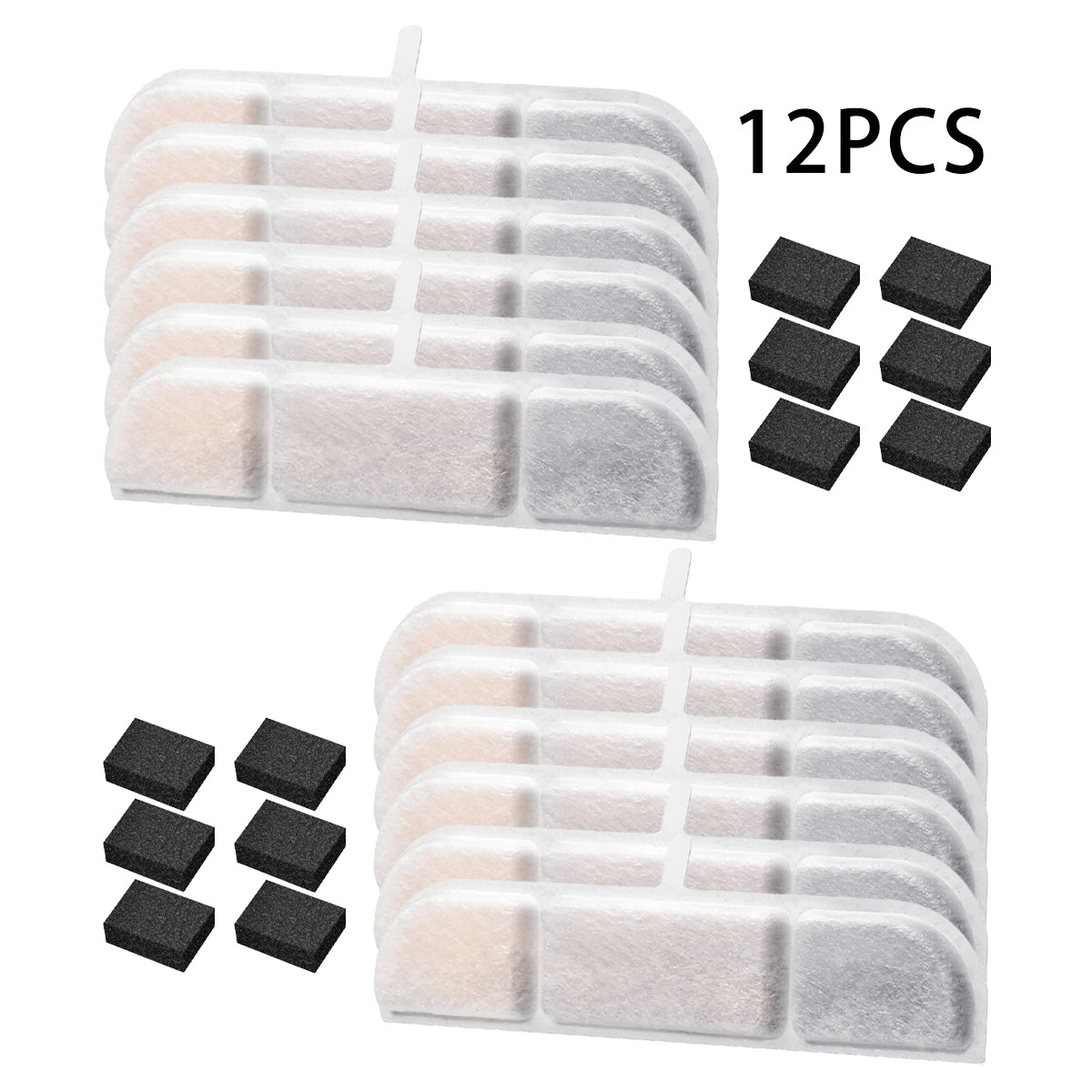 Cat Fountain Replacement Filters for 2.5L Fountains, 6 or 12 Pack