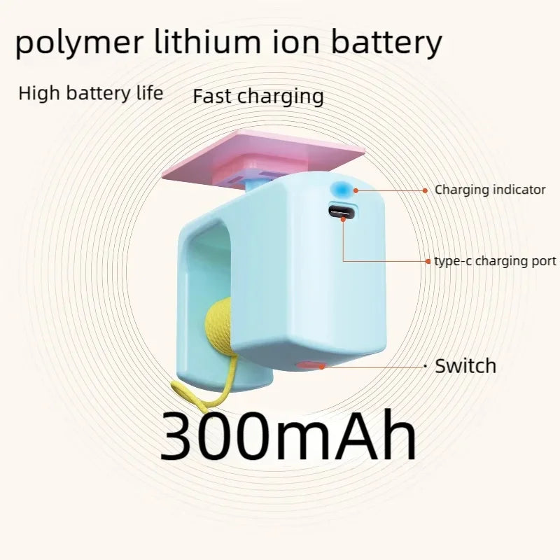 New Electric Cat Toy 2 Ropes Smart Hanging Door Automatic Swing Feather Toy Interactive Self-entertainment Cat Teaser Toy
