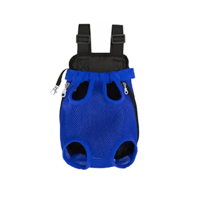 Breathable Pet Carrier Backpack with Tail Hole and Dual Zippers