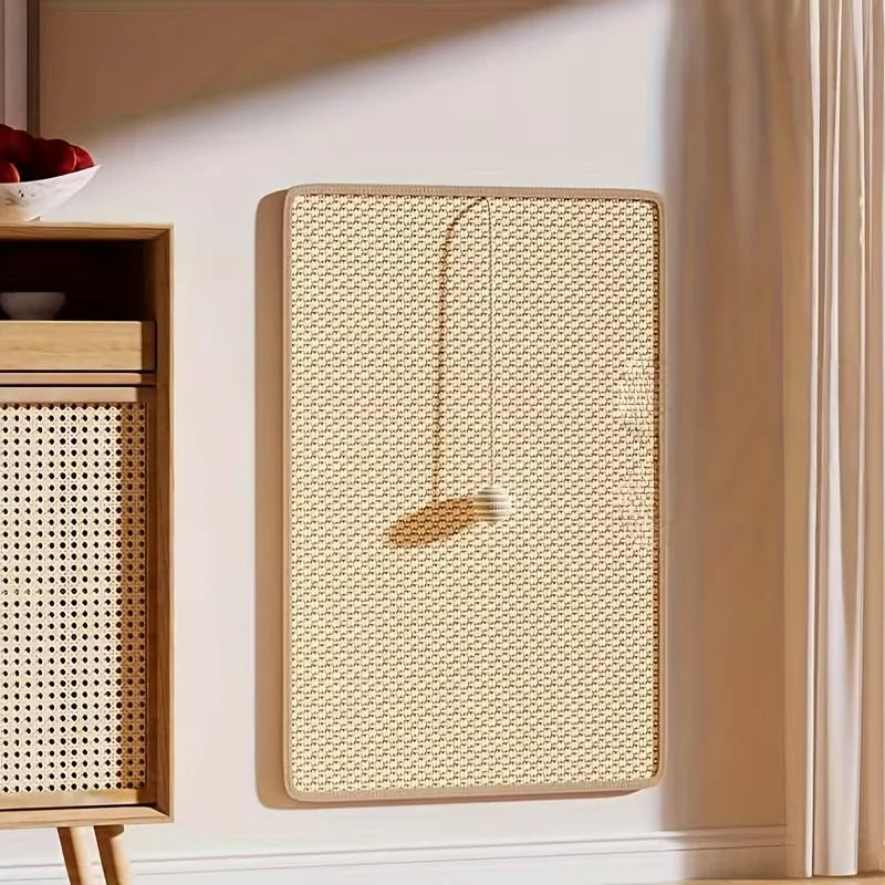 Standing Sisal Cat Scratcher with Hanging Ball Toy