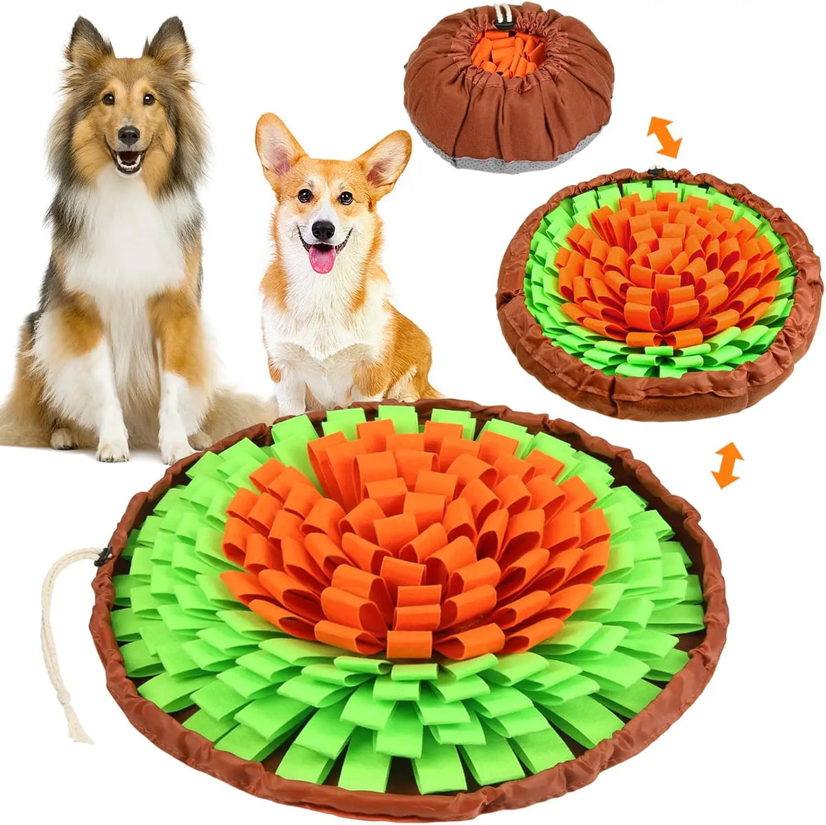 Adjustable Snuffle Mat for Small, Medium & Large Dogs