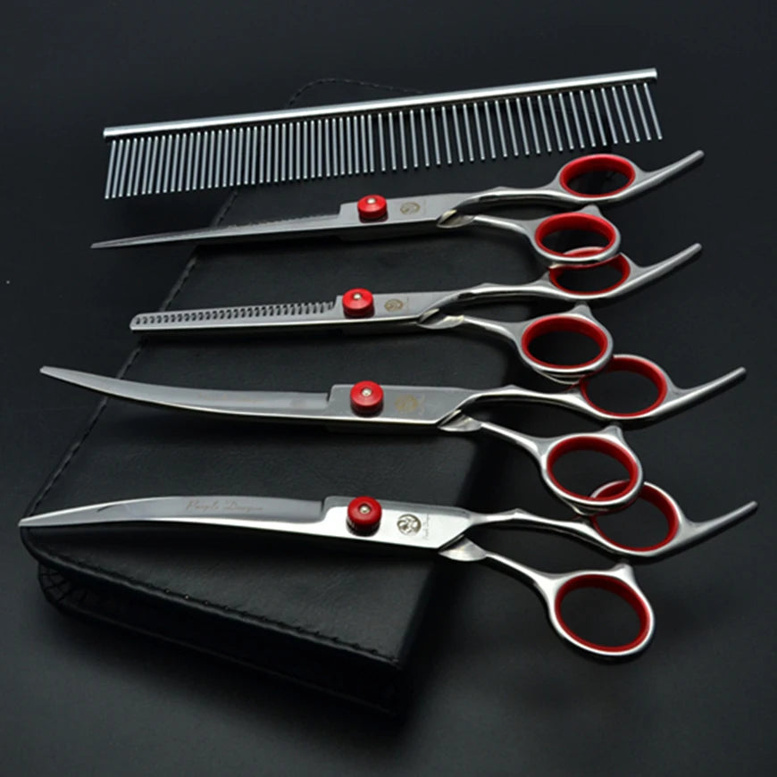 7-Inch Dog Grooming Scissors – Cutting, Thinning & Curved