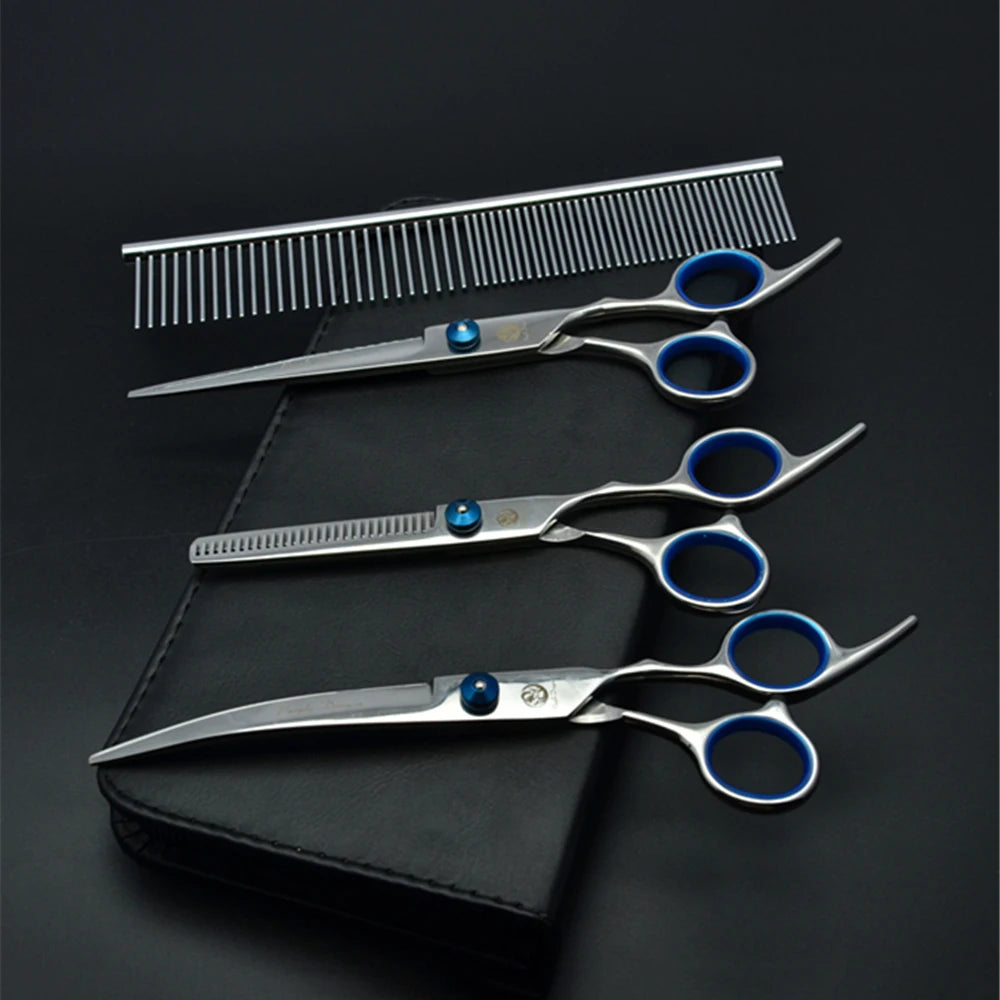 7-Inch Dog Grooming Scissors – Cutting, Thinning & Curved