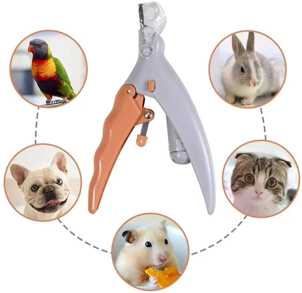 LED Light Dual-Sided Pet Nail Clippers for Cats And Dogs 5x Magnification Easy Nail Trimming Tool for Your Furry Friends