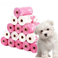 10pcs Extra Thick Dog Poop Bags, Leakproof Trash Bags with Unique Patterns, Pink & White, Durable Pet Waste Disposal Bags