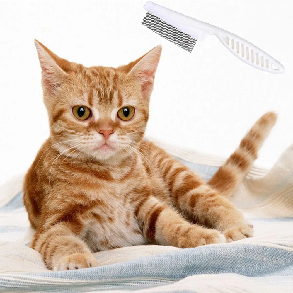 Pet Grooming Flea Comb Pet Care Comb Cat Hair Brush Flea Removal Massage Comb Dog Hair Grooming Cleaning Tools Pets Accessories