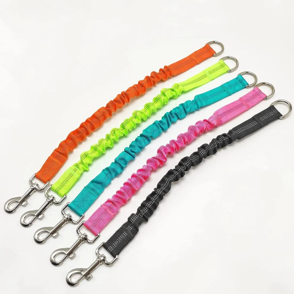 Dog Lead Shock Absorber Small Dogs Pet Elastic Rope Indestructible Toys Walking Leads Extension Bungee Black Training Leash