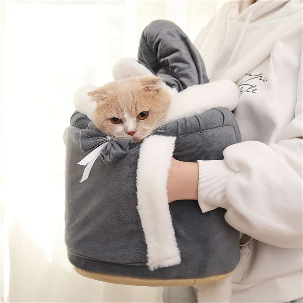 Outdoor Travel Chihuahua Puppy Dog Carrier Bacpack Winter Warm Pet Carrying Bags for Small Dogs Yorkshire Cat Nest Mascotas Home