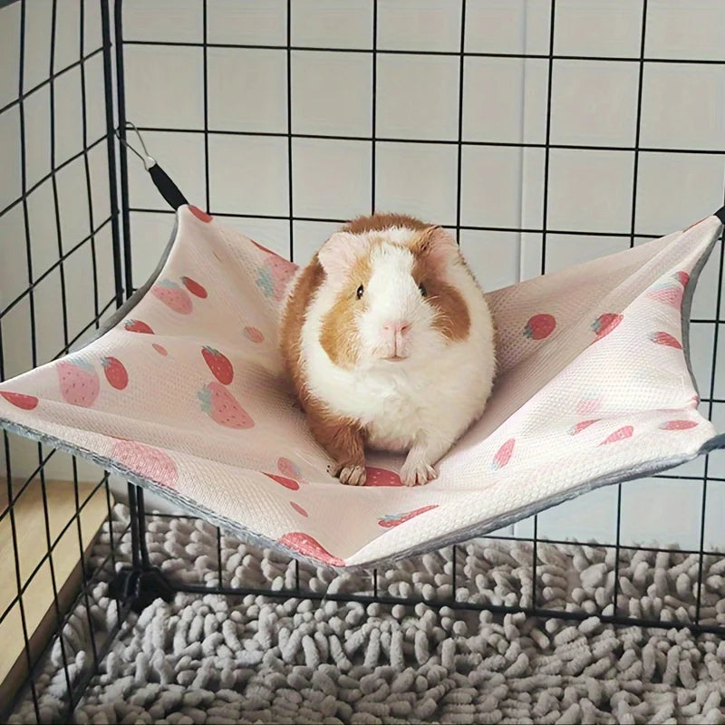 Breathable Double-Sided Guinea Pig Hammock, S or M