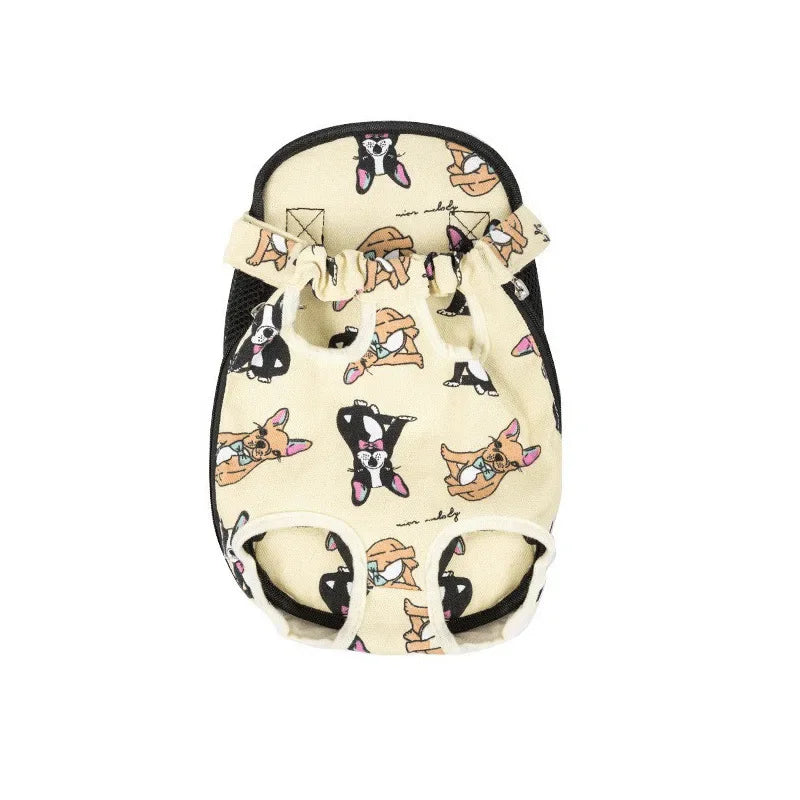 Adjustable Double-Shoulder Pet Carrier Backpack, Prints and Colors