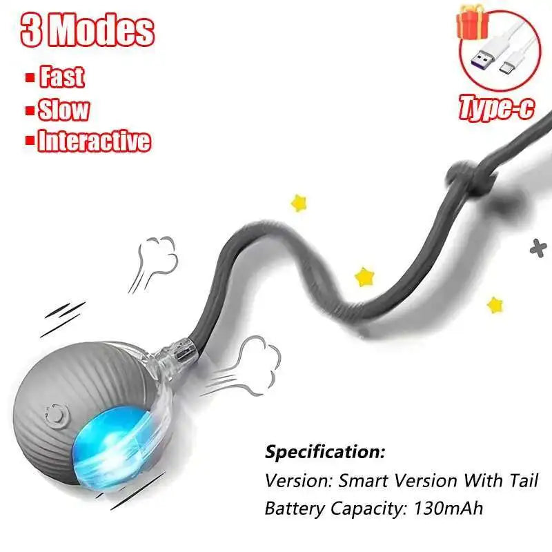 Rechargeable Rolling Dog Ball, Single, 2-Piece or 3-Piece Set