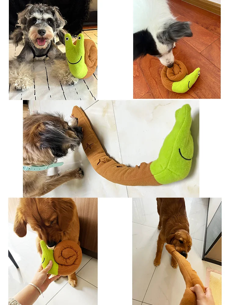 Snail Shaped Dog Cat Toys Pet Supplies Training Puzzles Sniffing Toys Food Mats For Small Medium Large Dogs Cats Play