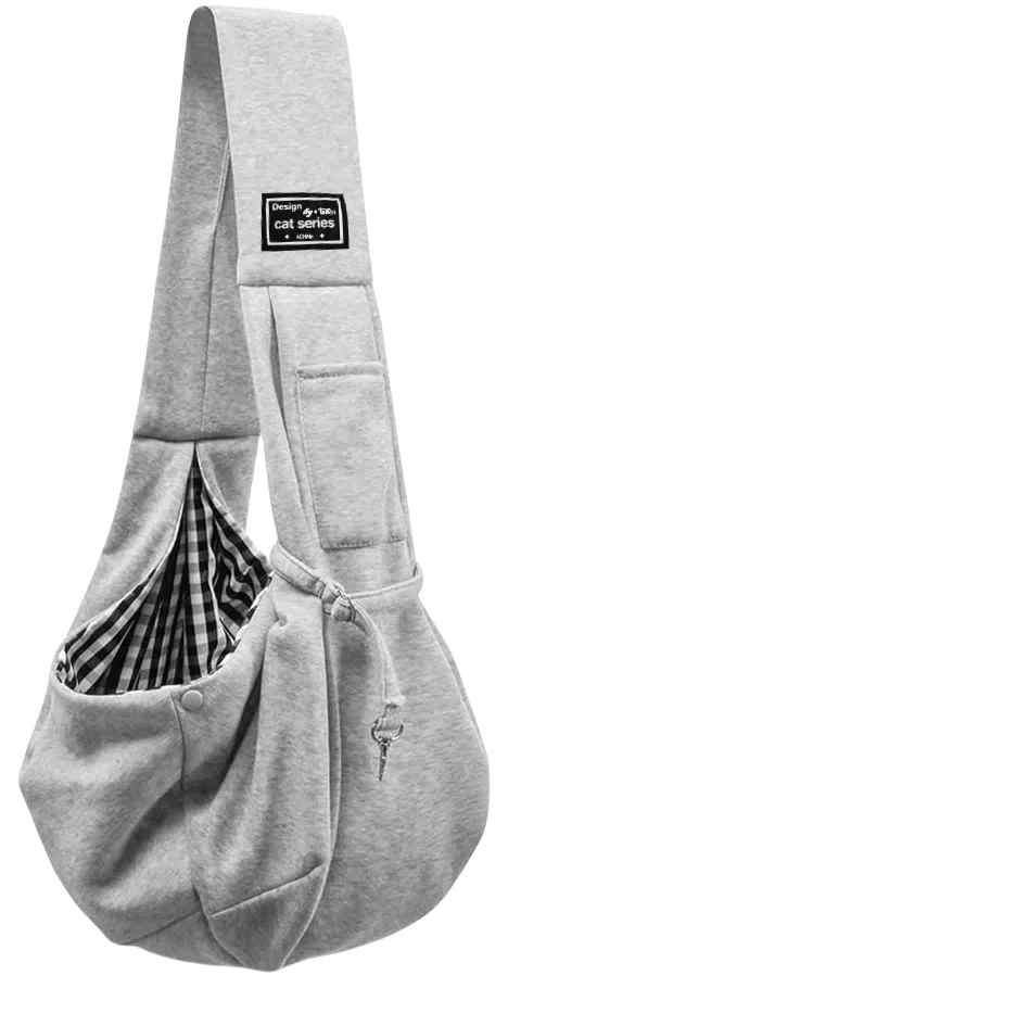 Dog Carrier Sling - Hand-Free Dog Carriers for Small Dogs and Cats, Puppy Sling Carrier Purse Pocket, Travel Safety Harness