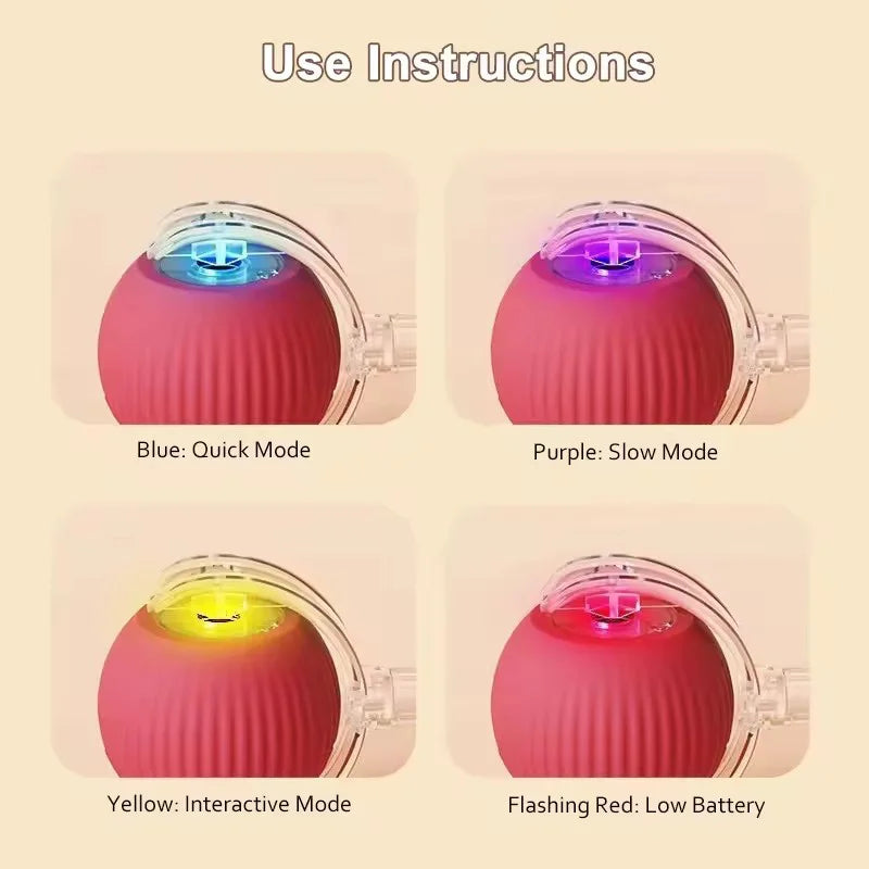 Hot Electric Dog Ball Toys Automatic Rolling Ball Rechargeable Smart Pet Interactive Plush Toy Dog Cat Training Imitate Mouse