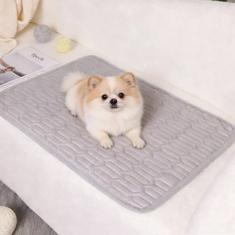 1PC Pet Cooling Pad Ceiling Washable and Anti Slip Bottom Large Dog Cooling Bed and Cat Ice Pad Cooling Pad for Pets