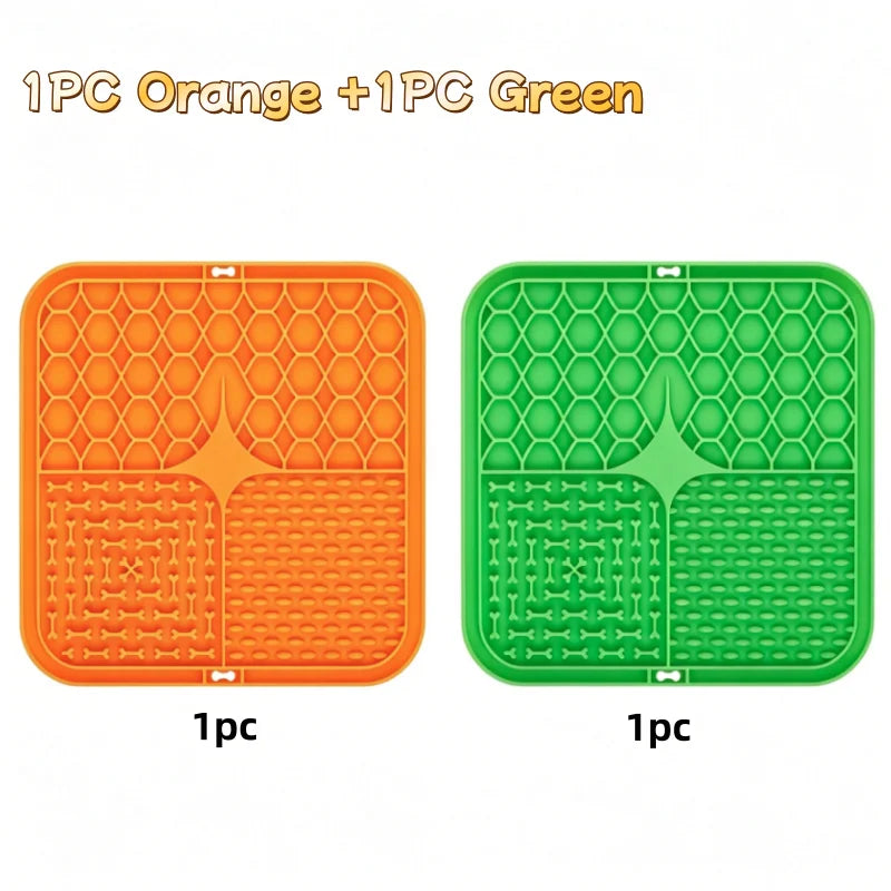 Dog Lick Mat for Bath & Training Time, Single or 5-Pack