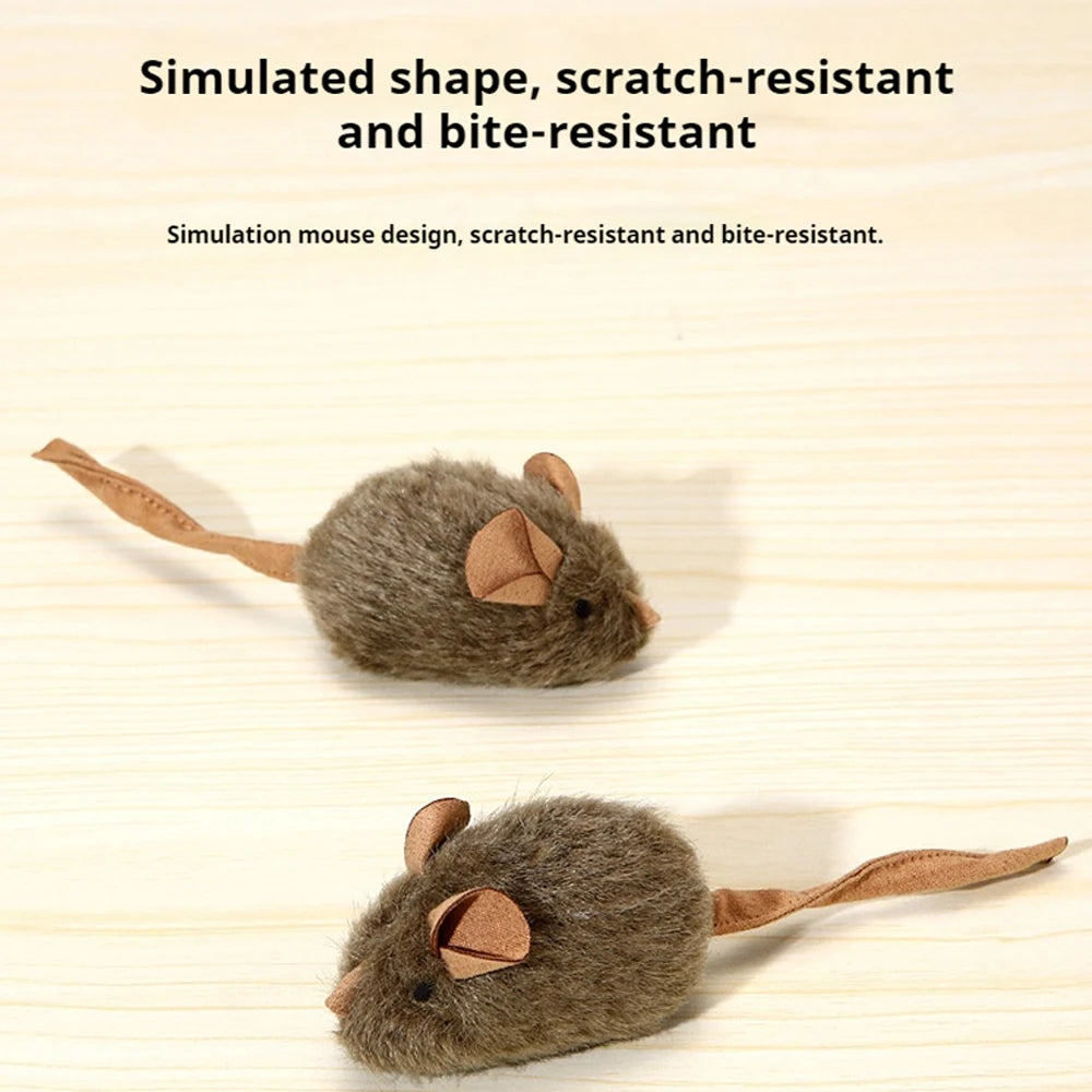 Cat Toys Simulation Mouse Vocal Rat Funny Cat Tap Sound Resistant Scratching Bite Resistant Relieve Boredom Mouse Toy