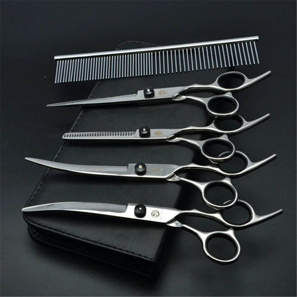 7-Inch Dog Grooming Scissors – Cutting, Thinning & Curved