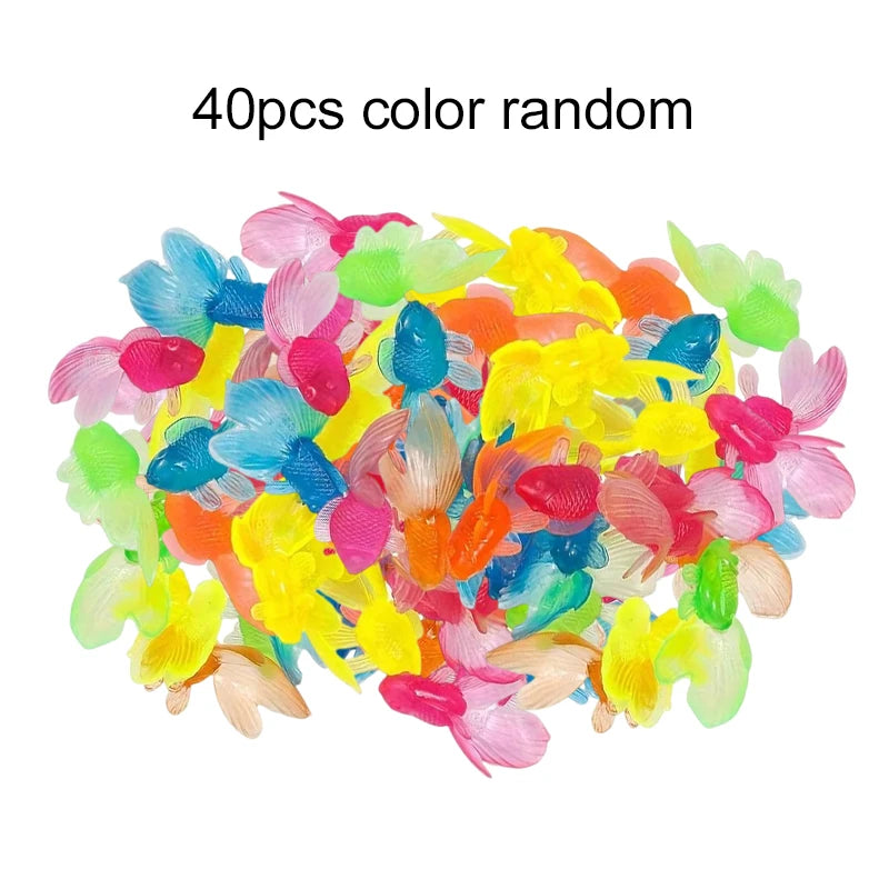 Artificial Goldfish Aquarium Decorations, 5 to 40 Pack