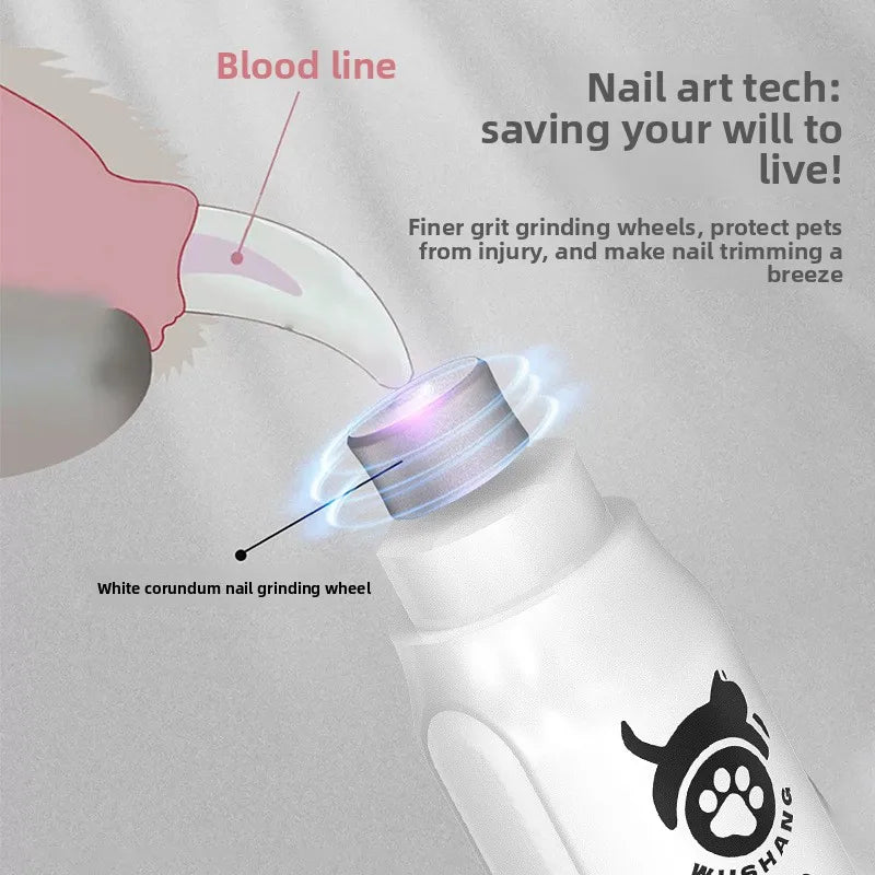 Electric Pet Nail Grinder & Clipper for Dogs & Cats