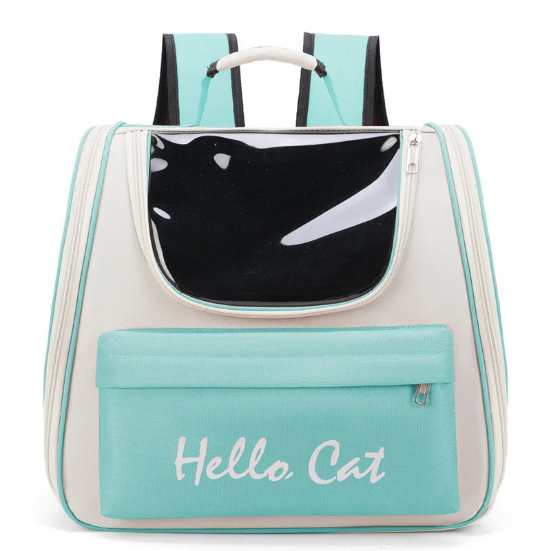 Large Capacity Panoramic Breathable Pet Carrier Backpack Waterproof Oxford Sturdy Aluminum Frame Travel Cat Dog Bag 5 Colors